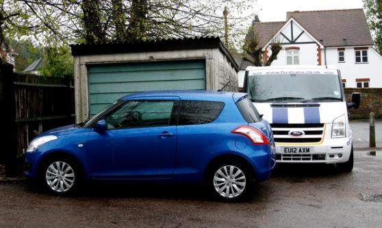 Ford Transit SuperSportVan, Suzuki Swift (C) Sean Carson