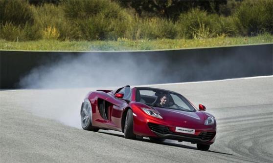McLaren MP4-12C Spider drifting (c) McLaren