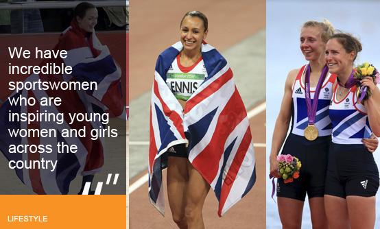 Victoria Pendleton, Jessica Ennis, Sophie Hosking and Katherine Copeland (images © Press Association