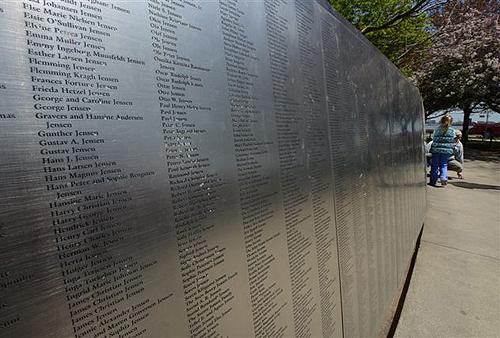 Memorial Wall en la Isla de Ellis. Foto: Sebastián Álvaro