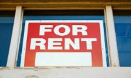 For Rent' sign in window (© Nathan Griffith/Alamy)