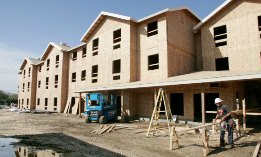Apartments being built near Fresno, Calif. (© Mark Crosse/ZUMA Press/Corbis)