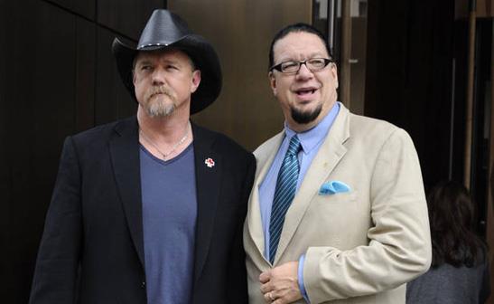 Trace Adkins and Penn Jillette/WENN