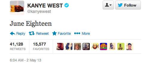 Twitter/Kanye West