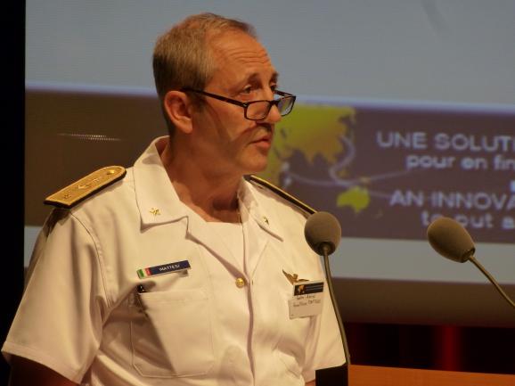 Contre-Amiral Gualtiero Mattesi, Commandant adjoint de l'opération Atalante de l'Union européenne (c) Franck Edard