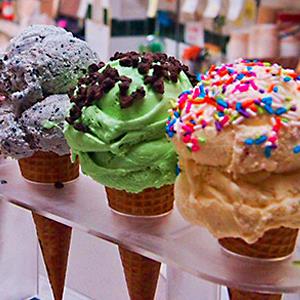 Credit: © Chinatown Ice Cream Factory via Facebook at http://aka.ms/Tkghkk
Caption: Chinatown Ice Cream Factory ice cream cones