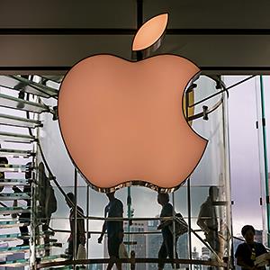 Credit: © George Rose/Getty Images
Caption: The exterior of the downtown Apple Store in Central Hong Kong is viewed on May 27, 2014, in Hong Kong, China