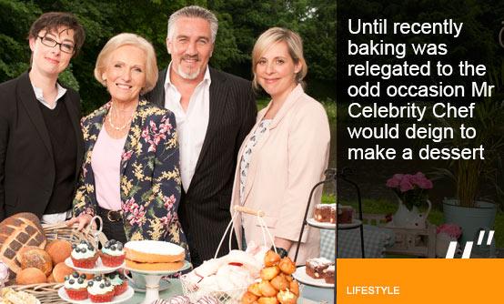 Baking, it's not just for girls. Great British Bake-off team (Image (c) Love Productions-BBC-Amanda Searle)