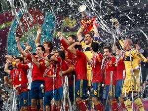 Spain celebrate