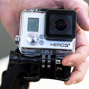 Credit: © Jeffrey Blackler/Alamy
Caption: GoPro Hero 3 & wearable camera on headband