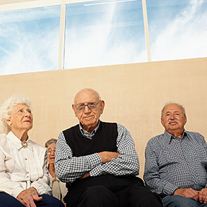 Image: Group of older people seated © Image Source, Getty Images