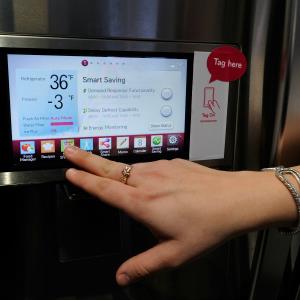 LG smart refrigerator (c) David Becker/Getty Images