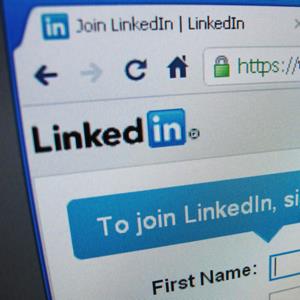 The sign up page of Linkedin.com (© David Loh/Newscom/Reuters)