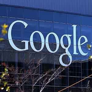 Caption: A sign is posted on the exterior of Google headquarters in Mountain View, Calif.
Credit: © Justin Sullivan/Getty Images
