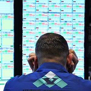 Caption: A trader works on the floor of the New York Stock Exchange
Credit: © Justin Lane /epa/Corbis