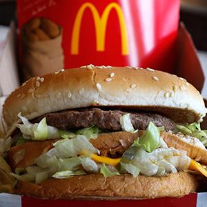 Credit: © Gene J. Puskar/AP Photo
Caption: A McDonald's Big Mac sandwich is photographed at a McDonald's restaurant in Robinson Township, Pa.